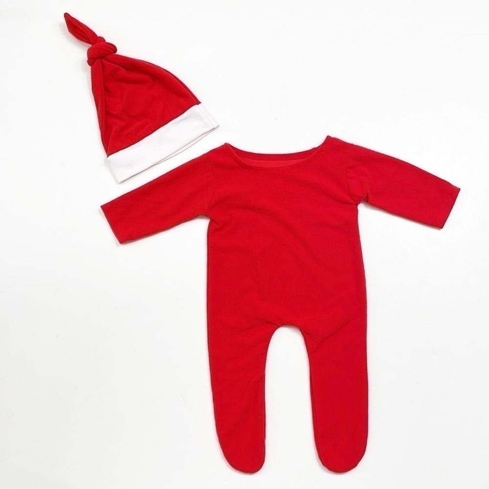 Christmas Santa baby matching set